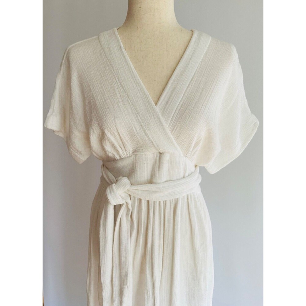 Ezra Crepe Wrap Dress by Hatch, Size 0